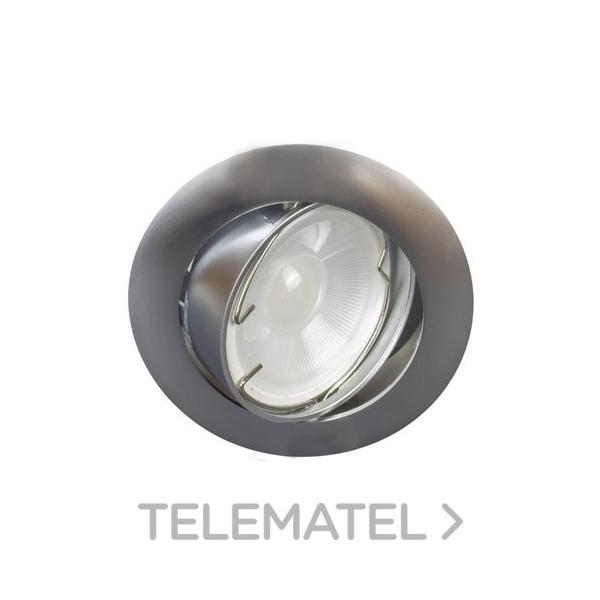 EMPOTRABLE REDONDO 54000 BASCULANTE TITANIO GU10 LED 7W 4000K