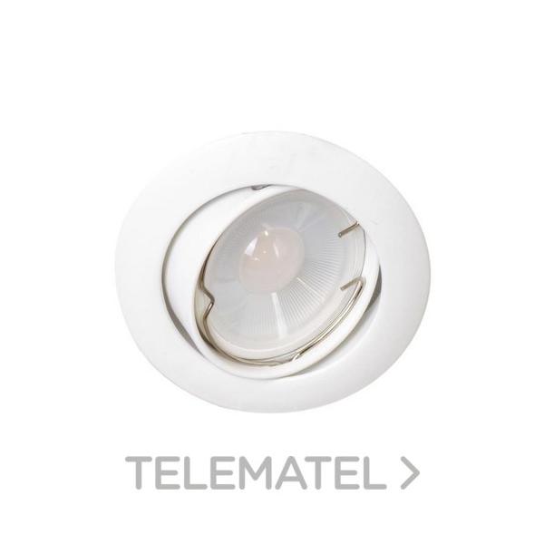 EMPOTRABLE REDONDO 54000 BASCULANTE BLANCO GU10 LED 7W 3000K DIM