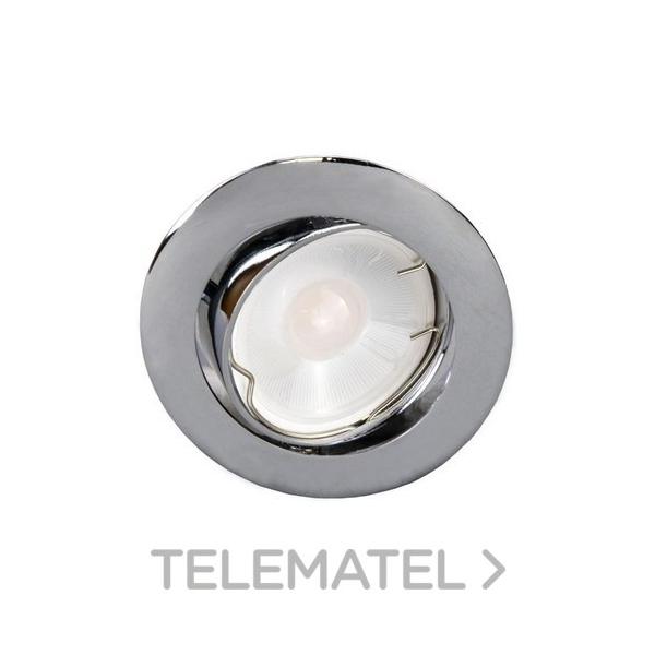 EMPOTRABLE REDONDO 54000 BASCULANTE CROMO GU10 LED 7W 6000K
