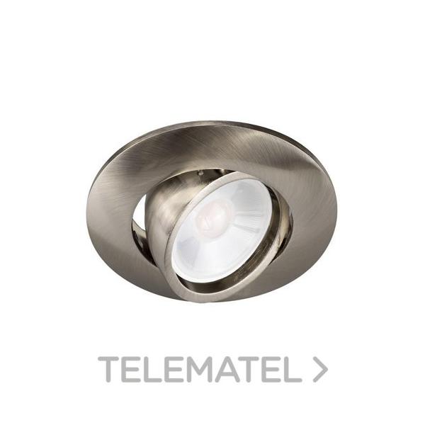EMPOTRABLE REDONDO 54003 BASCULANTE NÍQUEL GU10 LED 7W 6000K