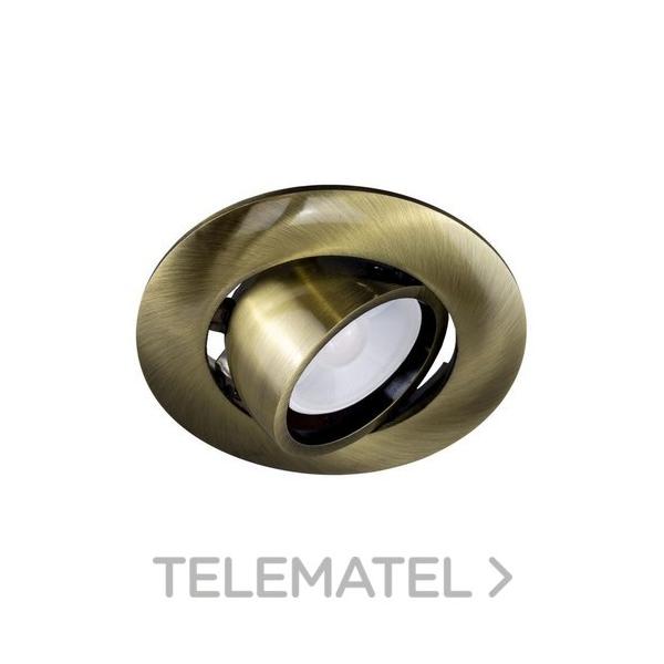 EMPOTRABLE REDONDO 54003 BASCULANTE CUERO GU10 LED 7W 3000K DIM TRIAC-AC