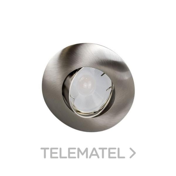 EMPOTRABLE REDONDO 54024 BASCULANTE NÍQUEL GU10 LED 7W 3000K DIM