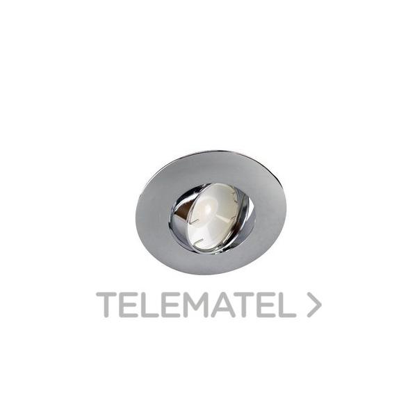 EMPOTRABLE REDONDO 54024 BASCULANTE CROMO GU10 LED 7W 6000K