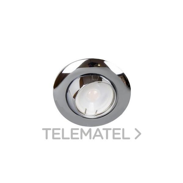 EMPOTRABLE REDONDO 54024 BASCULANTE CROMO GU10 LED 7W 6000K