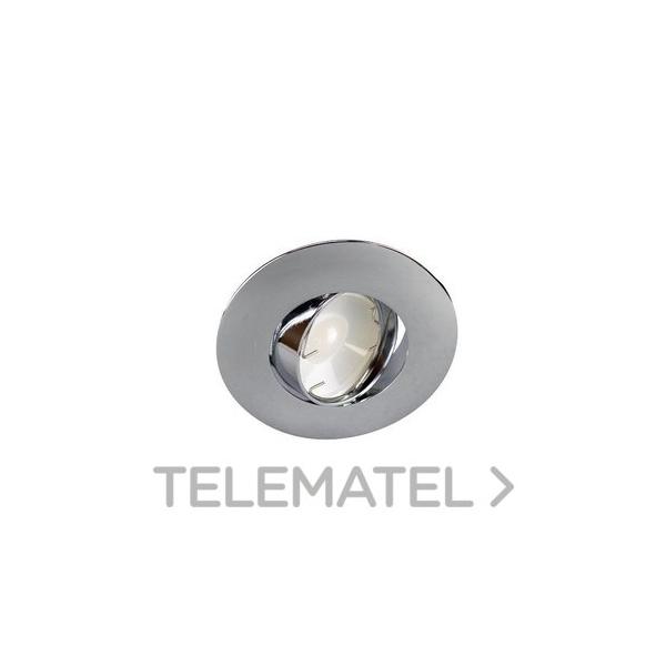 EMPOTRABLE REDONDO 54024 BASCULANTE CROMO GU10 LED 7W 4000K