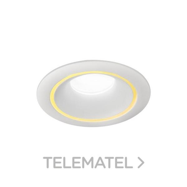 EMPOTRABLE REDONDO 54214 FIJO ALUMINIO BLANCO CON ARO AMARILLO LED GU10 7W 4000K