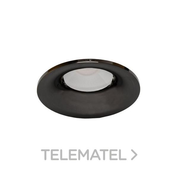 EMPOTRABLE REDONDO 5729 ALUMINIO NEGRO LED GU10 7W 3000K DIM