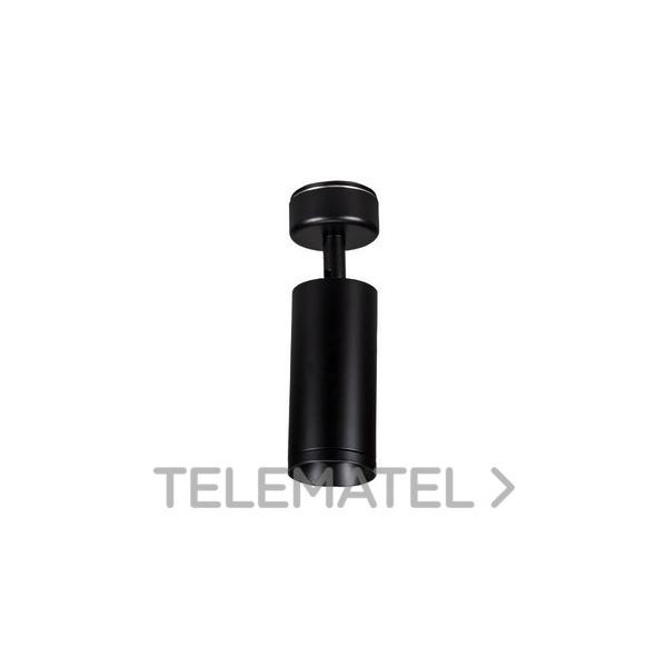 FOCO SUPERFICIE NEGRO GU10 7W 6400K