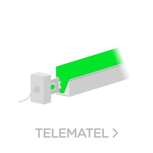 PERFIL FLEXIBLE LATERAL ESTANCO A MEDIDA 180 NEON3-12W-IP67-24V-VERDE