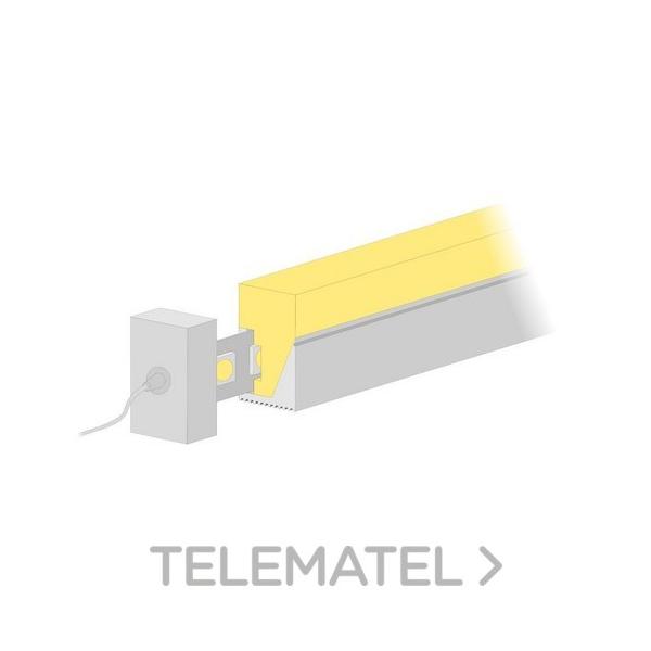 PERFIL FLEXIBLE LATERAL ESTANCO A MEDIDA 180° NEON3-4.8W-IP67-24V-3K