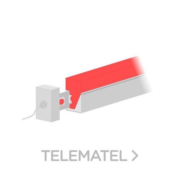 PERFIL FLEXIBLE LATERAL ESTANCO A MEDIDA 180 NEON3-12W-IP67-24V-ROJO