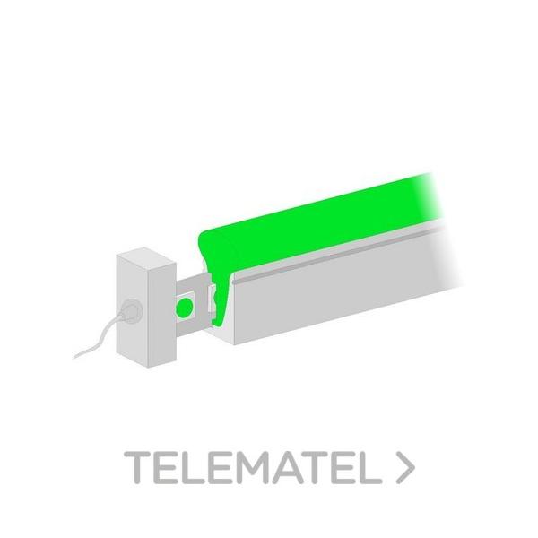 PERFIL FLEXIBLE LATERAL ESTANCO A MEDIDA 270 NEON4-12W-IP67-24V-VERDE