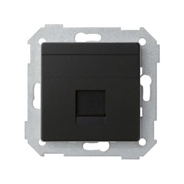 PLACA SIMON 82 V&D PNA.UNV.GPOLV.P/1 CTR.RJ45 NG MT