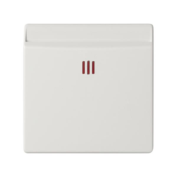 Tapa con visor para interruptor de tarjeta mecánico o electrónico blanco mate Simon 82 Concept