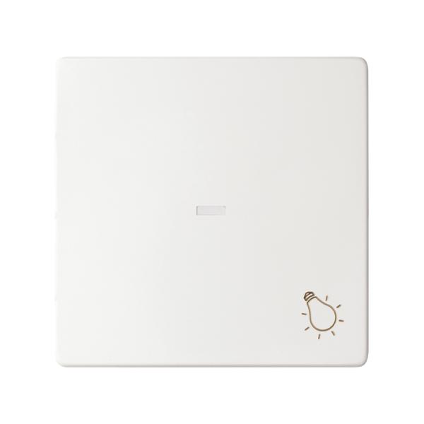 Tecla individual con grabado luz para pulsador blanco mate Simon 82 Concept