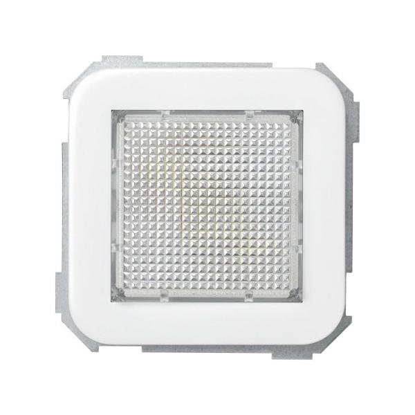 SEÑALIZADOR LUMINOSO SIMON 31 CON DIFUSOR INCOLORO ORO BLANCO NIEVE