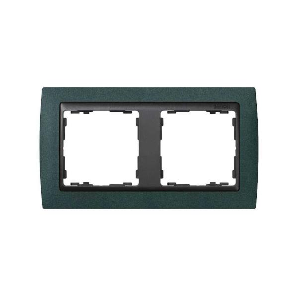 MARCO SIMON 82 CON 2 ELEMENTOS VERDE TEXTURA/ZÓCALO GRAFITO
