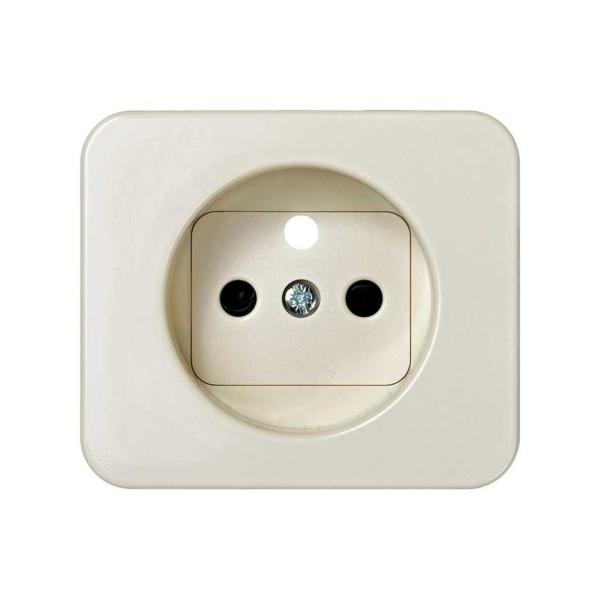 TAPA ENCHUFE SIMON 75 2P+TT FRANCESA SEGURIDAD MARFIL