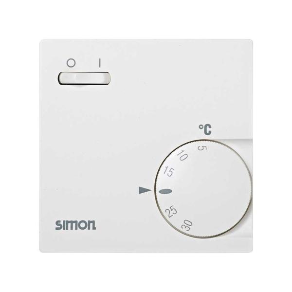 TERMOSTATO CALEFACCIÓN REFRIGERADOR SIMON 75 CON INTERRUPTOR MARFIL