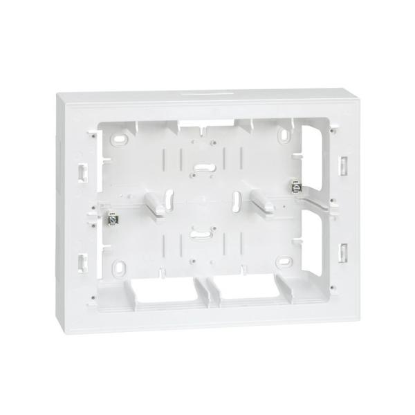 CAJA SUPERFICIE SIMON 27 CENTRALIZACIONES PARA PLACA 27722 BLANCO NIEVE