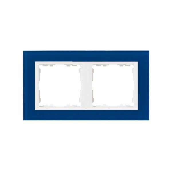 MARCO SIMON 82 CON 2 ELEMENTOS NATURE CRISTAL AZUL