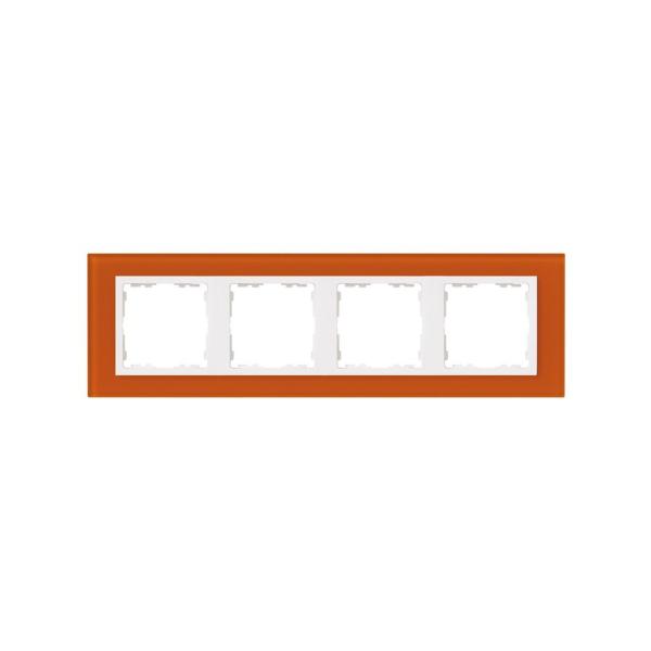 MARCO SIMON 82 CON 4 ELEMENTOS NATURE CRISTAL MANDARINA