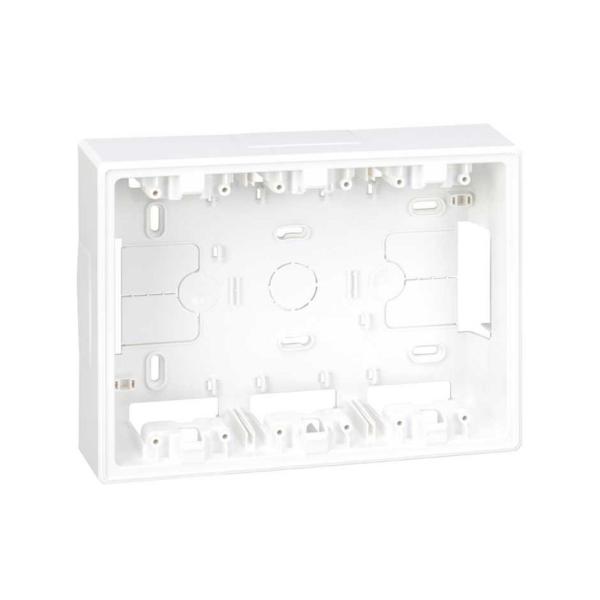 BASE CAJA SUPERFICIE SIMON 500 CIMA PARA KIT 3 MDULOS BLANCO