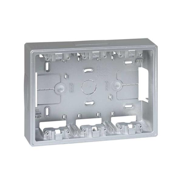 BASE CAJA SUPERFICIE SIMON 500 CIMA PARA KIT 3 MDULOS ALUMINIO