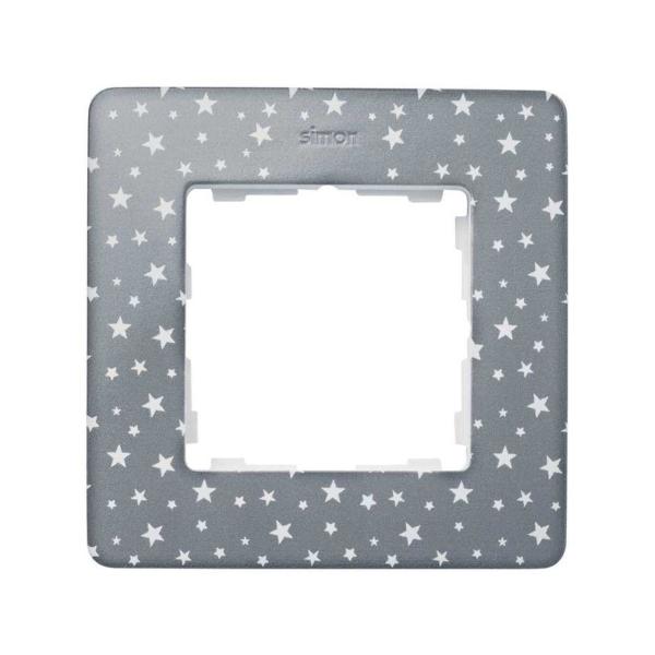 MARCO SIMON DETAIL 82 CON 1 ELEMENTO ESTRELLAS GRIS FRIO