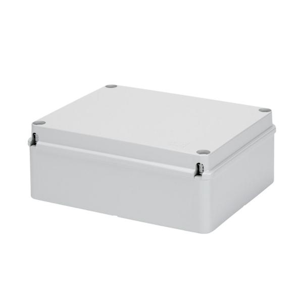 CAJA DERIV.TP.BAJA ATLLDA.SUPF.LISAS 190x140x70mm GR RAL7035 IP56