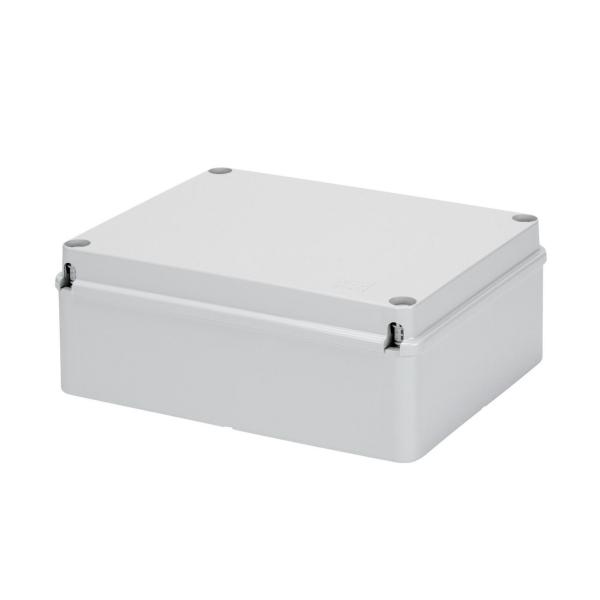 CAJA DERIV.TP.BAJA ATLLDA.SUPF.LISAS 240x190x90mm GR RAL7035 IP56