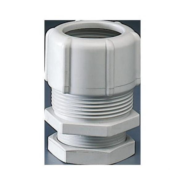 RACOR TUBO-CAJA POLIM.ANTICH.d.20mm P/TUB.16mm GR RAL7035 IP66