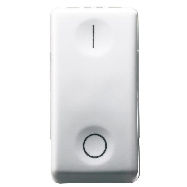 INTERRUPTOR 2P 250V AC DE 16AX 1 MÓDULO BLANCO