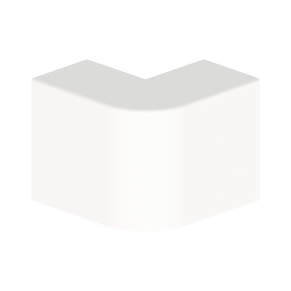 Ángulo exterior de 45x75 mm Unex en U24X color blanco