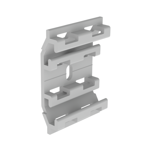 Base individual de ancho 75 mm Unex en U23X color gris