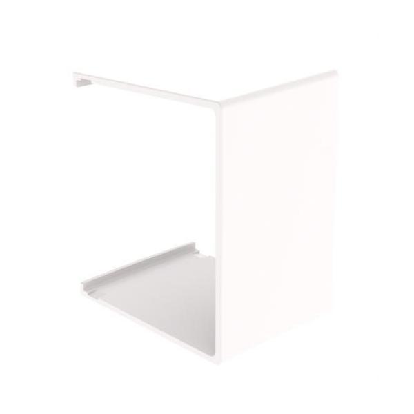 PIEZA UNIN U23X 60x75 CUBRE PROTEGE LOS TUB.INST.CLIMATIZ.BL RAL9010