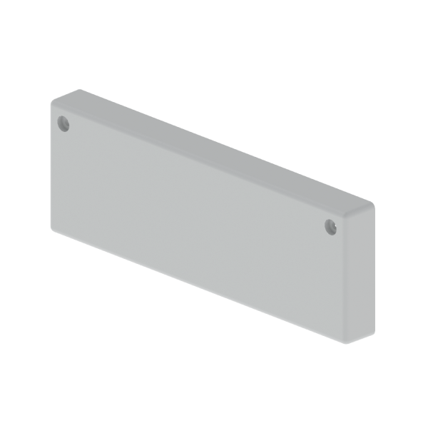 Tapa final de 60x200 mm Unex en U23X color gris