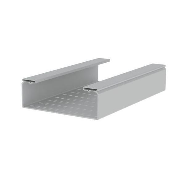 BANDEJA 66 PERFORADA PVC-M1 U23X 100x300 GRIS