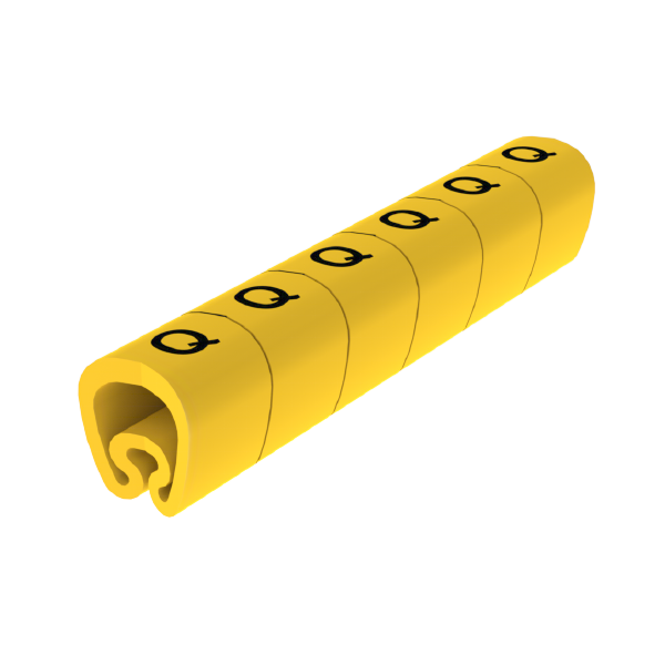 Señalizadores precortados Q 4-8 mm Unex en PVC plastificado color amarillo