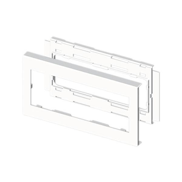 MARCO PARA MECANISMO PVC 110x281mm U24X BLANCO NIEVE