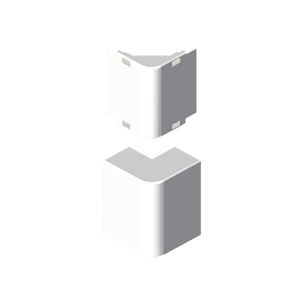 Angulo exterior de 10x22 mm Unex en U24X color blanco