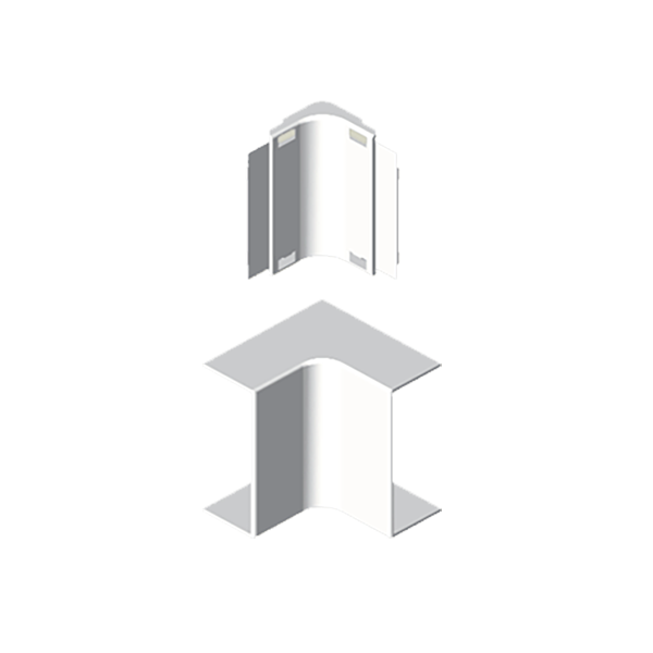 Angulo interior de 16x50 mm Unex en U24X color blanco