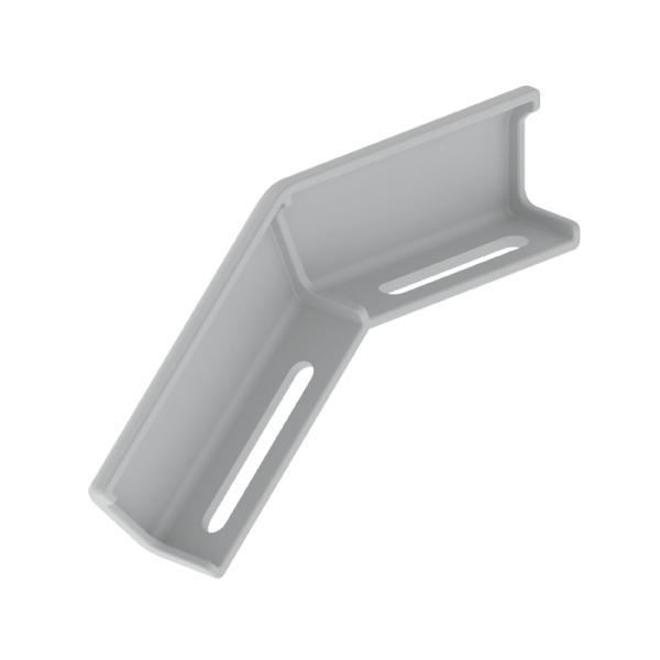 Cambio de nivel bajada de alto 60 mm Unex en U23X color gris