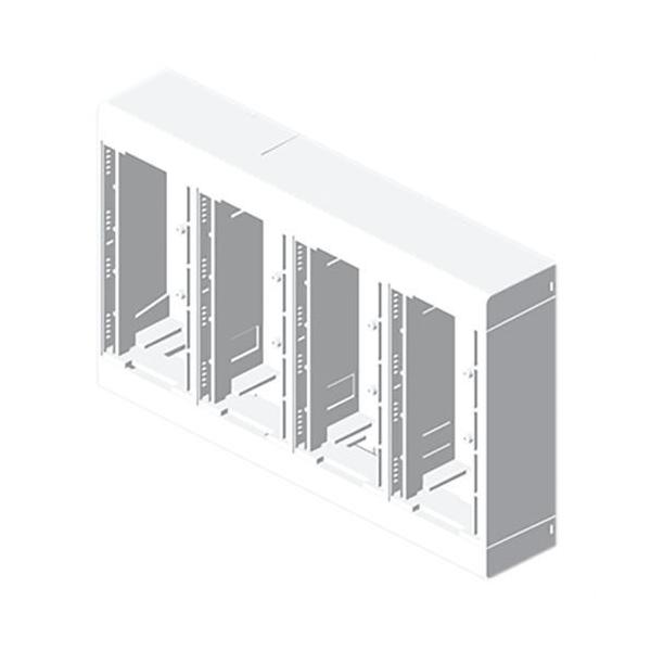 CAJA MODULAR BLANCO NIEVE 8 MÓDULOS U24X PVC