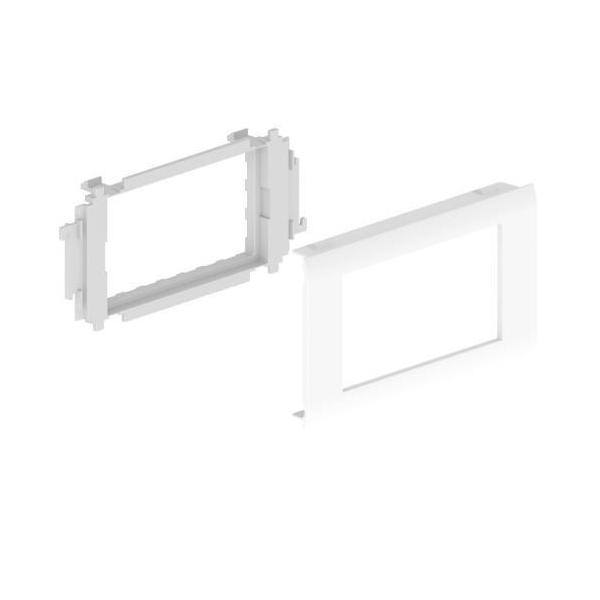 ADAPTADOR 93 4 MDULOS UNICA U24X 65 PVC BLANCO NIEVE