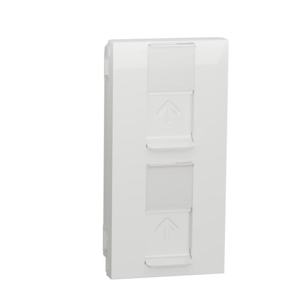 TAPA DOBLE RJ45 KEYSTONE POLAR