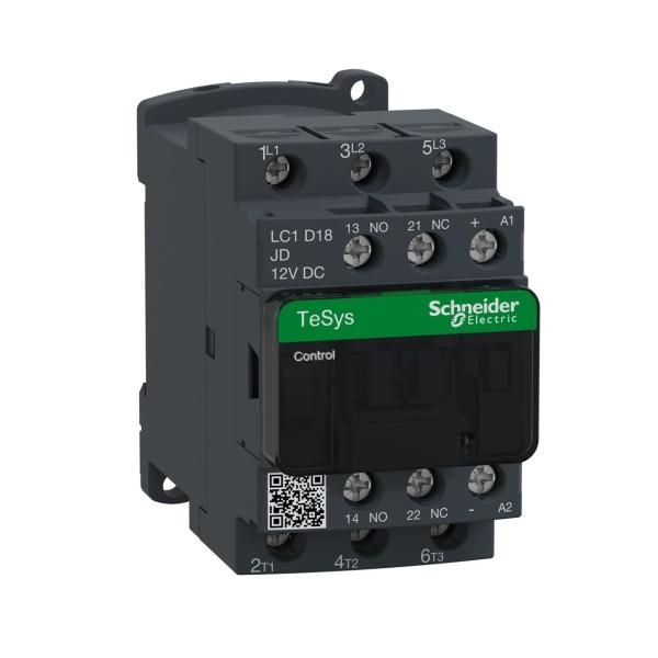 CONTACTOR 18A 1 NA/1 NC 12V CC-AR ANTIPARSITO