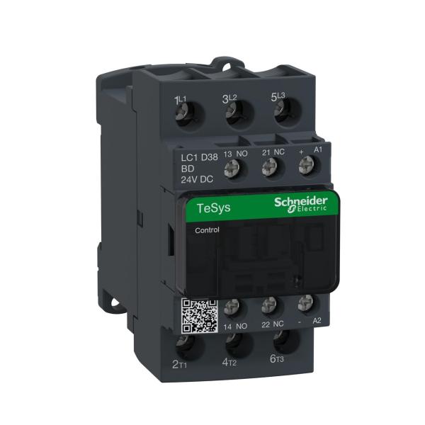 CONTACTOR 38A 1 NA/1 NC 24V CC-AR ANTIPARSITO