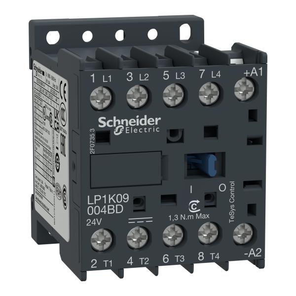 Contactor TeSys K - 4P(4 NA) - AC-1 - <= 440 V 20 A - 24 V bobina CC
