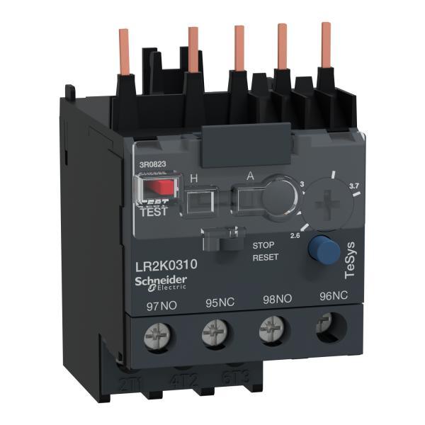 Relé térmico - TeSys LR2K – 3P 2,6...3,7A - classe 10A
